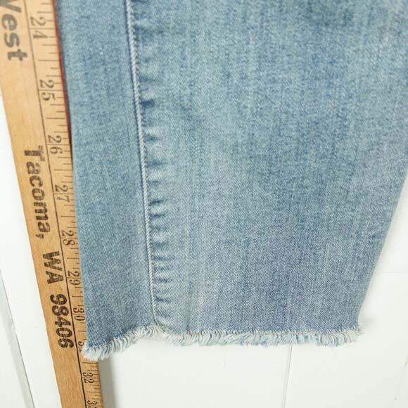 Carve Design Jeans Womens SZ 6 Slim Fit Raw Hem Organic Cotton Mid Rise Casual - Picture 5 of 11